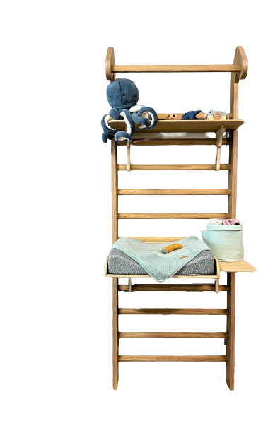 MURUM ®  Baby -Sprossenwand + Schreibtisch + Wickelaufsatz